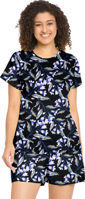 RIOCREATION Women Printed Multicolor Night Suit Set