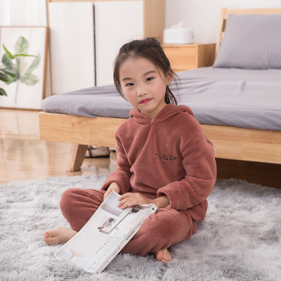 Keenuu Kids Nightwear Girls Solid, Animal Print Fleece Blend(Red Pack of 1)