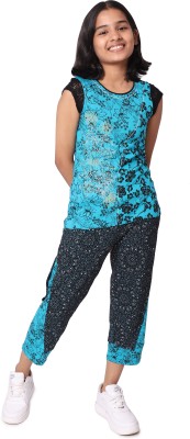 SMILERA Women Printed Multicolor Top & Capri Set