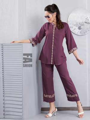 TRUNDZ Shirt Palazzos Co-ords Set