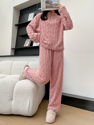 TIARO Women Self Design Pink Night Suit Set