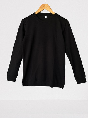 THE HIMALAYAN Men & Women Solid Black Night Suit Set