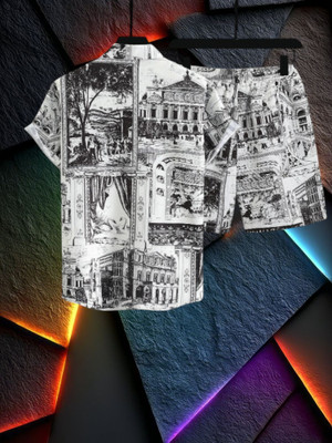 7starenterprise7 Men Printed Multicolor Night Suit Set