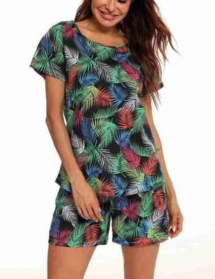 HouseOfCommon Women Printed Multicolor Night Suit Set