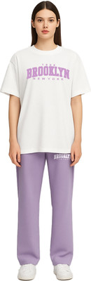 Shonisha Women Printed Purple Night Suit Set
