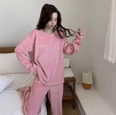 Uttam Women Solid Pink Night Suit Set