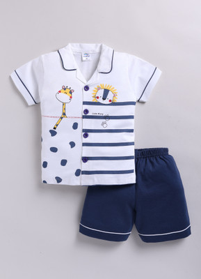 GEMINI LABEL Boys Printed Multicolor Night Suit Set