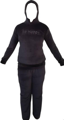 vidhi's creation Women Solid Black Night Suit Set