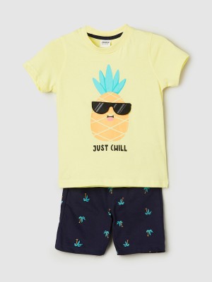 MAX Boys Printed Multicolor Night Suit Set