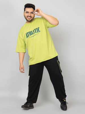 CHKOKKO Men Printed Light Green Top & Pyjama Set