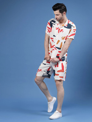 RIGO Men Printed Multicolor Night Suit Set