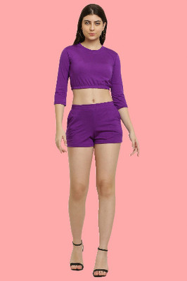 elegance redefined Top Regular Shorts Western Set