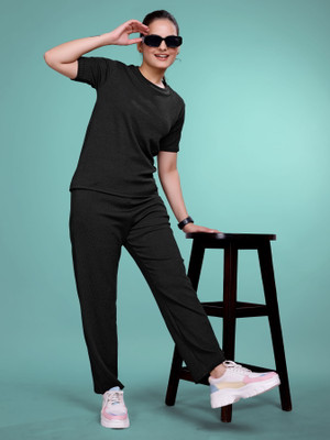 SAKARMAA Solid Women Track Suit
