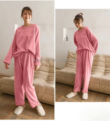 FitIn OutFit Women Solid Pink Night Suit Set