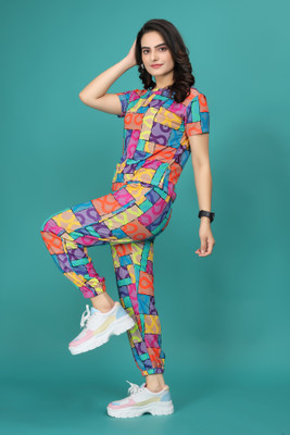 DreamBe Women Printed Multicolor Top & Pyjama Set