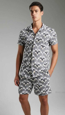 Rockey Men Printed Multicolor Night Suit Set