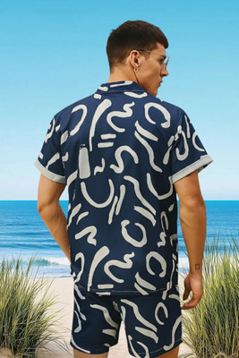 LG FASHION Men Printed Multicolor Night Suit Set