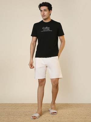SLEEPZ BY RAYMOND Men Printed Multicolor Top & Shorts Set