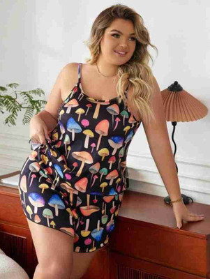 HouseOfCommon Women Printed Multicolor Top & Shorts Set