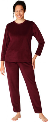 Duchess Women Solid Brown Night Suit Set