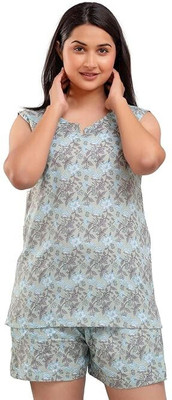 SAYANG Women Printed Multicolor Night Suit Set