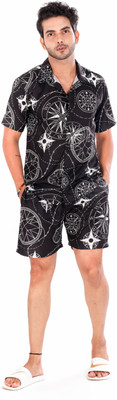 HARPITA Men Printed Multicolor Night Suit Set