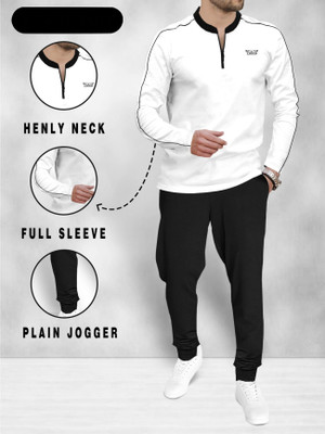 TRIPR Men Solid Multicolor Night Suit Set