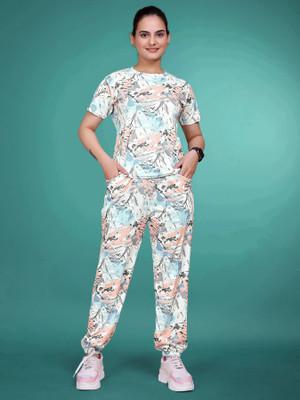 SAKARMAA Women Printed Multicolor Top & Pyjama Set