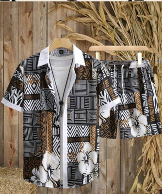 ANITA FASHION Men Printed Multicolor Top & Shorts Set
