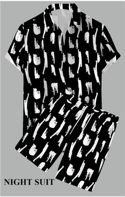 CHEAPSHIRTS Men Printed Multicolor Top & Shorts Set