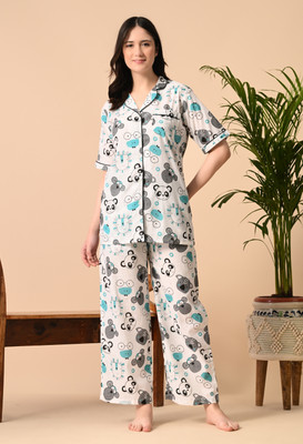 Janki Creation Women Printed Multicolor Night Suit Set