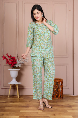 Vivan Enterprises Top Palazzos Co-ords Set