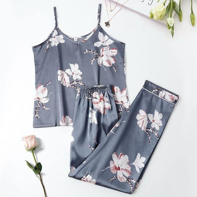 HouseOfCommon Girls Self Design Grey Top & Shorts Set