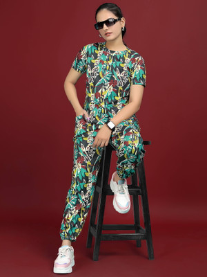 JK Creation Women Printed Multicolor Top & Pyjama Set