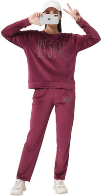 Shonisha Women Printed Purple Night Suit Set