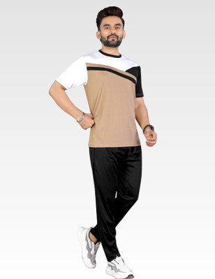 LINSOR FASHION Men Colorblock Multicolor Night Suit Set