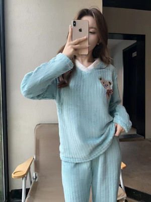 OMI Women Printed Blue Night Suit Set