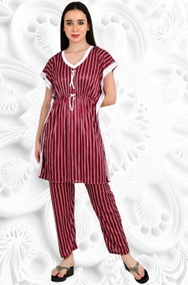 HouseOfCommon Women Printed Multicolor Night Suit Set