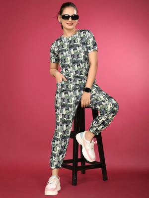 SAKARMAA Women Printed Multicolor Top & Pyjama Set