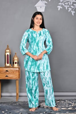 DreamBe Women Nighty Set(Green)