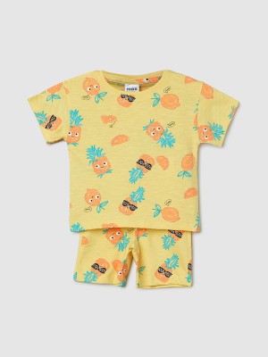 MAX Baby Boys Printed Multicolor Night Suit Set