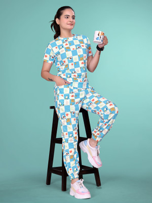 DADX Women Printed Multicolor Top & Pyjama Set