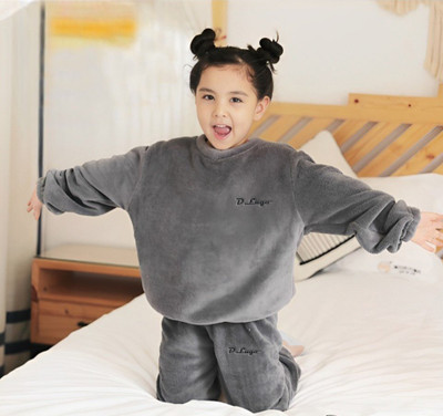 Stem Rope Boys & Girls Printed Grey Night Suit Set