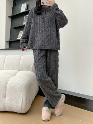 OMI Women Self Design Grey Night Suit Set