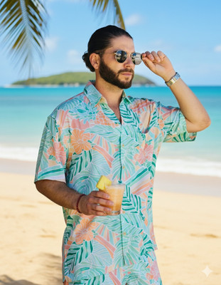 GLORI STAR Men Printed Multicolor Night Suit Set