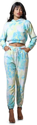 Leriya Fashion Women Printed Light Blue Top & Pyjama Set