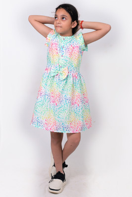 tilism Girls Printed Multicolor Night Suit Set