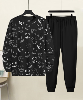 TRIPR Men Printed Multicolor Night Suit Set