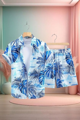 7starenterprise7 Men Printed Multicolor Night Suit Set