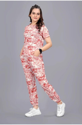 NICKYSPEARS Women Graphic Print Multicolor Night Suit Set